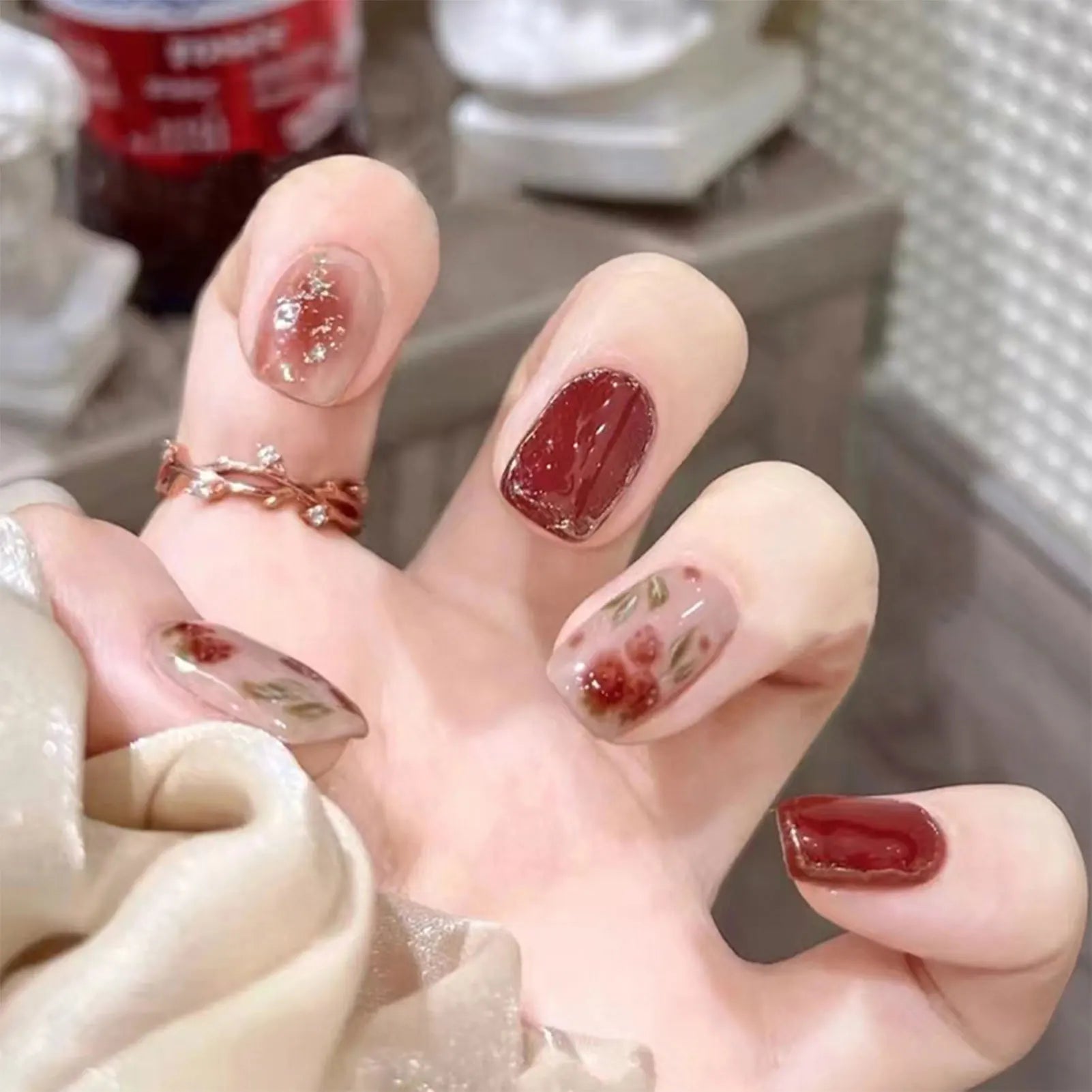 24PCS Short nails