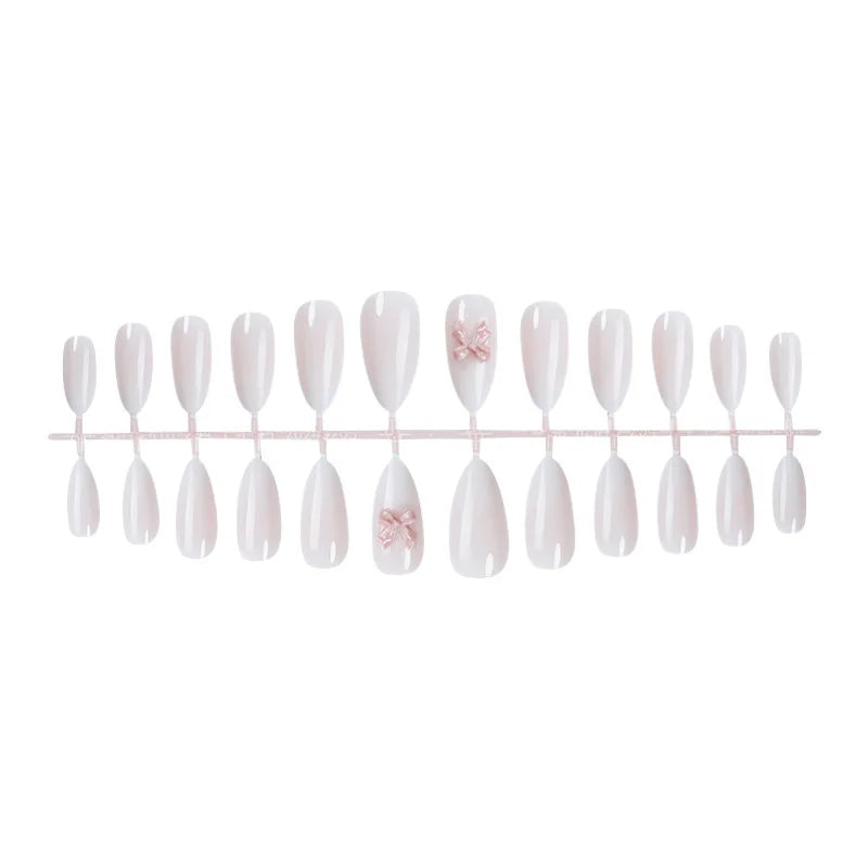 Almond Nude Color Gradient Bow-Tie