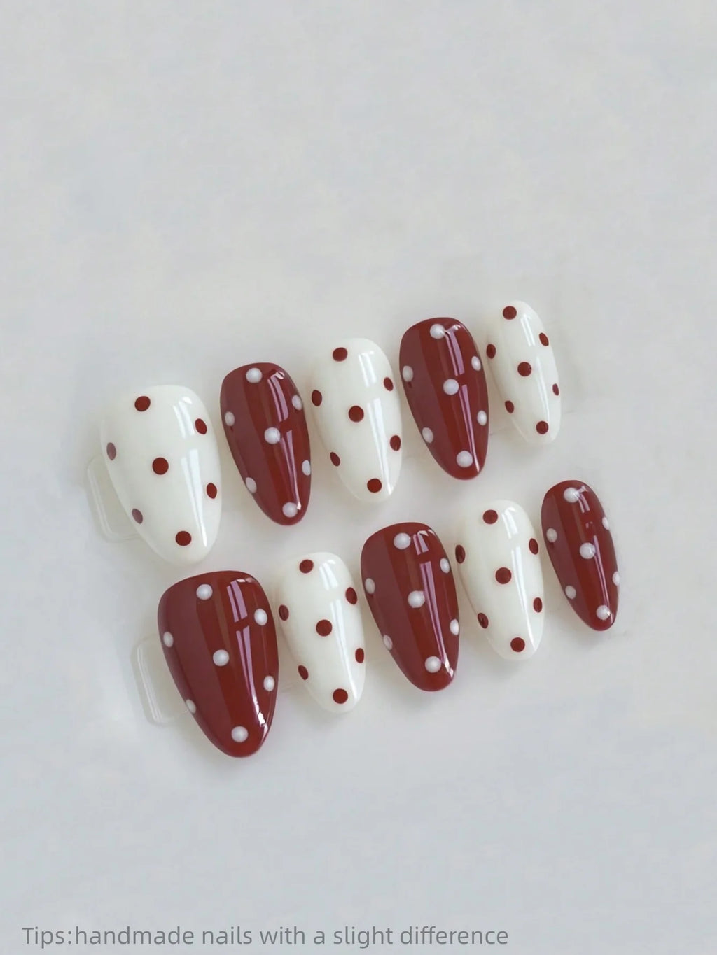 Red Polka Dot Nails