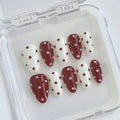 Red Polka Dot Nails
