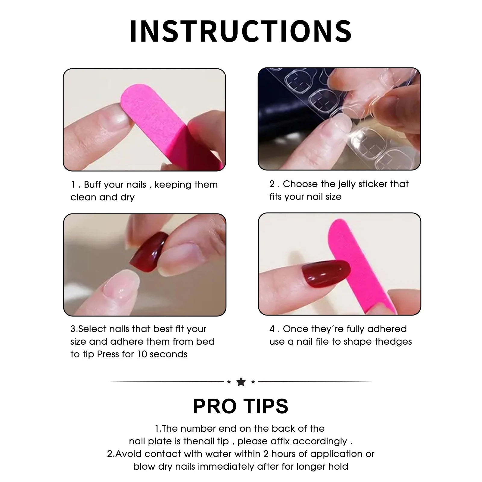 24PCS Short nails